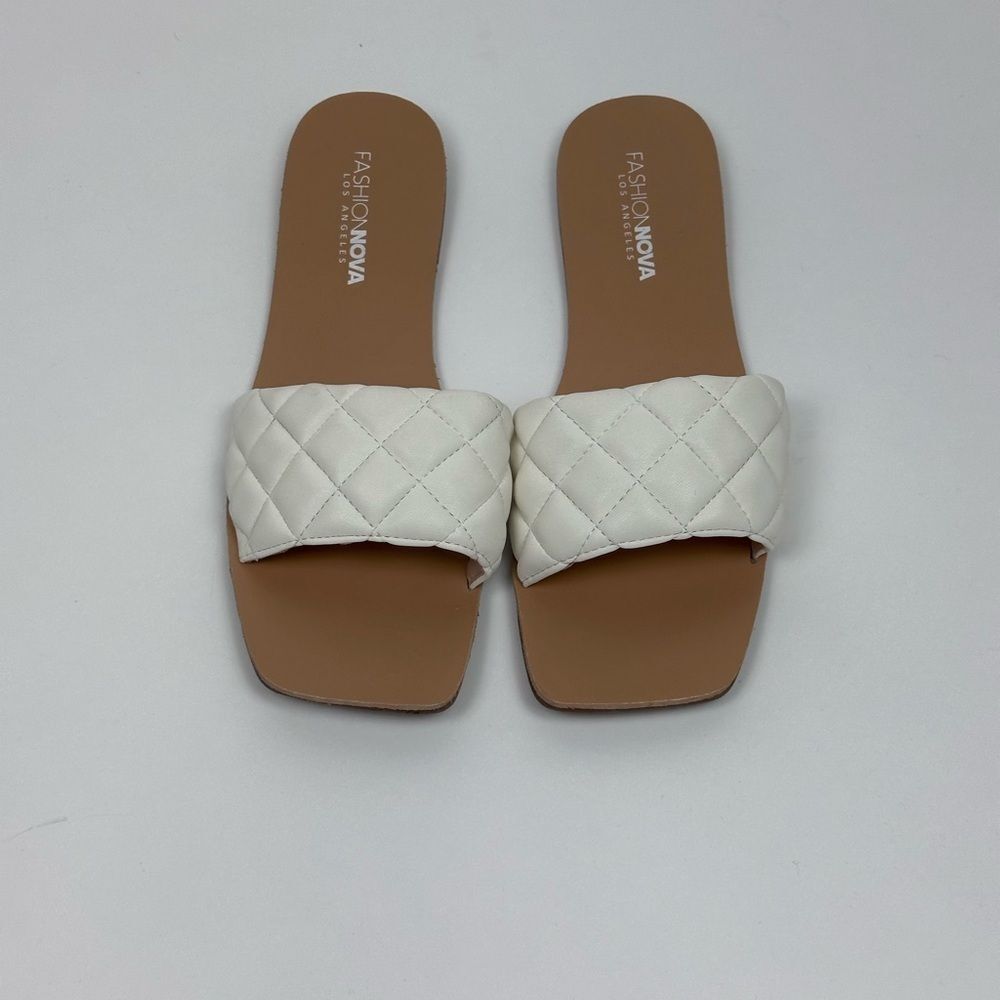 Fashion Nova Women's Unapologetic Flat Sandal